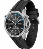 Buy Shop Hugo Boss Globetrotter Black Dial Black Silicone Strap Watch for Men - 1513820 USA Online