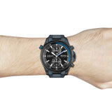 Buy Shop Hugo Boss Globetrotter Black Dial Black Steel Strap Watch for Men - 1513824 USA Online