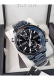 Buy Shop Hugo Boss Globetrotter Black Dial Black Steel Strap Watch for Men - 1513824 USA Online