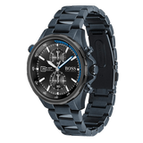 Buy Shop Hugo Boss Globetrotter Black Dial Black Steel Strap Watch for Men - 1513824 USA Online
