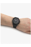 Buy Shop Hugo Boss Globetrotter Black Dial Black Steel Strap Watch for Men - 1513825 USA Online