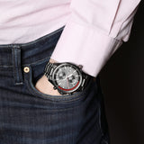 Buy Shop Hugo Boss Globetrotter Black Dial Black Steel Strap Watch for Men - 1513825 USA Online