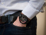 Buy Shop Hugo Boss Globetrotter Black Dial Black Steel Strap Watch for Men - 1513825 USA Online