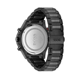 Buy Shop Hugo Boss Globetrotter Black Dial Black Steel Strap Watch for Men - 1513825 USA Online