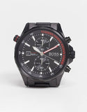 Buy Shop Hugo Boss Globetrotter Black Dial Black Steel Strap Watch for Men - 1513825 USA Online