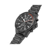 Buy Shop Hugo Boss Globetrotter Black Dial Black Steel Strap Watch for Men - 1513825 USA Online