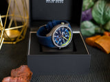 Buy Shop Hugo Boss Globetrotter Blue Dial Blue Silicone Strap Watch for Men - 1513821 USA Online