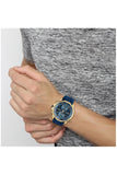 Buy Shop Hugo Boss Globetrotter Blue Dial Blue Silicone Strap Watch for Men - 1513822 USA Online