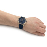 Buy Shop Hugo Boss Globetrotter Blue Dial Blue Silicone Strap Watch for Men - 1513822 USA Online