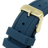 Buy Shop Hugo Boss Globetrotter Blue Dial Blue Silicone Strap Watch for Men - 1513822 USA Online