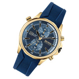 Buy Shop Hugo Boss Globetrotter Blue Dial Blue Silicone Strap Watch for Men - 1513822 USA Online