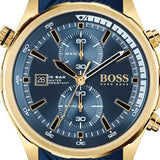 Buy Shop Hugo Boss Globetrotter Blue Dial Blue Silicone Strap Watch for Men - 1513822 USA Online
