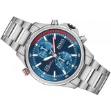 Buy Shop Hugo Boss Globetrotter Blue Dial Silver Steel Strap Watch for Men - 1513823 USA Online