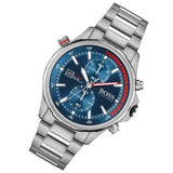 Buy Shop Hugo Boss Globetrotter Blue Dial Silver Steel Strap Watch for Men - 1513823 USA Online
