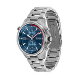 Buy Shop Hugo Boss Globetrotter Blue Dial Silver Steel Strap Watch for Men - 1513823 USA Online