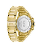 Buy Shop Hugo Boss Globetrotter Chronograph Black Dial Gold Steel Strap Watch for Men - 1513932 USA Online