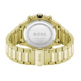 Buy Shop Hugo Boss Globetrotter Chronograph Black Dial Gold Steel Strap Watch for Men - 1513932 USA Online
