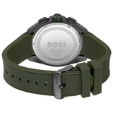 Buy Shop Hugo Boss Globetrotter Grey Dial Black Silicone Strap Watch for Men - 1513931 USA Online
