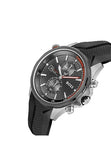 Buy Shop Hugo Boss Globetrotter Grey Dial Black Silicone Strap Watch for Men - 1513931 USA Online