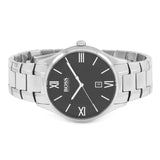 Buy Shop Hugo Boss Governer Black Dial Silver Steel Strap Watch for Men - 1513488 USA Online