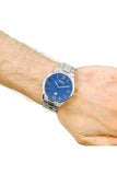 Buy Shop Hugo Boss Governer Blue Dial Silver Steel Strap Watch for Men - 1513487 USA Online