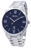 Buy Shop Hugo Boss Governer Blue Dial Silver Steel Strap Watch for Men - 1513487 USA Online