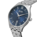 Buy Shop Hugo Boss Governer Blue Dial Silver Steel Strap Watch for Men - 1513487 USA Online