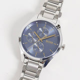Buy Shop Hugo Boss Grand Course Blue Dial Silver Steel Strap Watch for Women - 1502583 USA Online