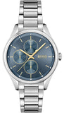 Buy Shop Hugo Boss Grand Course Blue Dial Silver Steel Strap Watch for Women - 1502583 USA Online