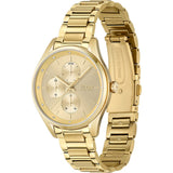 Buy Shop Hugo Boss Grand Course Gold Dial Gold Steel Strap Watch for Women - 1502584 USA Online