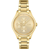 Buy Shop Hugo Boss Grand Course Gold Dial Gold Steel Strap Watch for Women - 1502584 USA Online