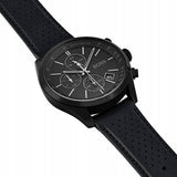 Buy Shop Hugo Boss Grand Prix Black Dial Black Leather Strap Watch for Men - 1513474 USA Online