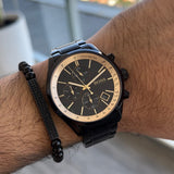 Buy Shop Hugo Boss Grand Prix Black Dial Black Steel Strap Watch for Men - 1513578 USA Online