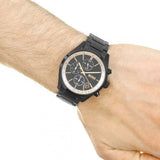 Buy Shop Hugo Boss Grand Prix Black Dial Black Steel Strap Watch for Men - 1513578 USA Online
