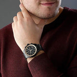 Buy Shop Hugo Boss Grand Prix Black Dial Black Steel Strap Watch for Men - 1513578 USA Online