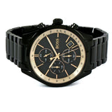 Buy Shop Hugo Boss Grand Prix Black Dial Black Steel Strap Watch for Men - 1513578 USA Online