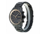 Buy Shop Hugo Boss Grand Prix Black Dial Black Steel Strap Watch for Men - 1513578 USA Online