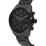 Buy Shop Hugo Boss Grand Prix Black Dial Black Steel Strap Watch for Men - 1513676 USA Online