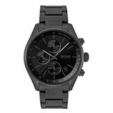 Buy Shop Hugo Boss Grand Prix Black Dial Black Steel Strap Watch for Men - 1513676 USA Online