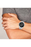 Buy Shop Hugo Boss Grand Prix Black Dial Silver Steel Strap Watch for Men - 1513477 USA Online