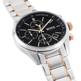 Buy Shop Hugo Boss Grand Prix Black Dial Two Tone Steel Strap Watch for Men - 1513473 USA Online