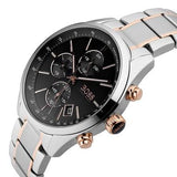 Buy Shop Hugo Boss Grand Prix Black Dial Two Tone Steel Strap Watch for Men - 1513473 USA Online