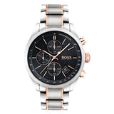 Buy Shop Hugo Boss Grand Prix Black Dial Two Tone Steel Strap Watch for Men - 1513473 USA Online
