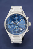 Buy Shop Hugo Boss Grand Prix Blue Dial Silver Steel Strap Watch for Men - 1513478 USA Online