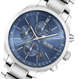 Buy Shop Hugo Boss Grand Prix Blue Dial Silver Steel Strap Watch for Men - 1513478 USA Online