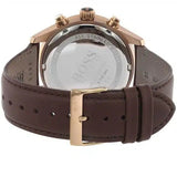 Buy Shop Hugo Boss Grand Prix Brown Dial Brown Leather Strap Watch for Men - 1513605 USA Online