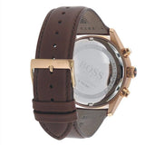 Buy Shop Hugo Boss Grand Prix Brown Dial Brown Leather Strap Watch for Men - 1513605 USA Online