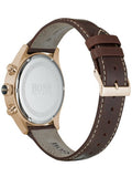 Buy Shop Hugo Boss Grand Prix Brown Dial Brown Leather Strap Watch for Men - 1513605 USA Online