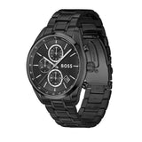 Buy Shop Hugo Boss Grand Prix Chronograph Black Dial Black Steel Strap Watch for Men - 1514298 USA Online
