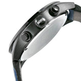 Buy Shop Hugo Boss Grand Prix Chronograph Black Dial Blue Leather Strap Watch for Men - 1513563 USA Online